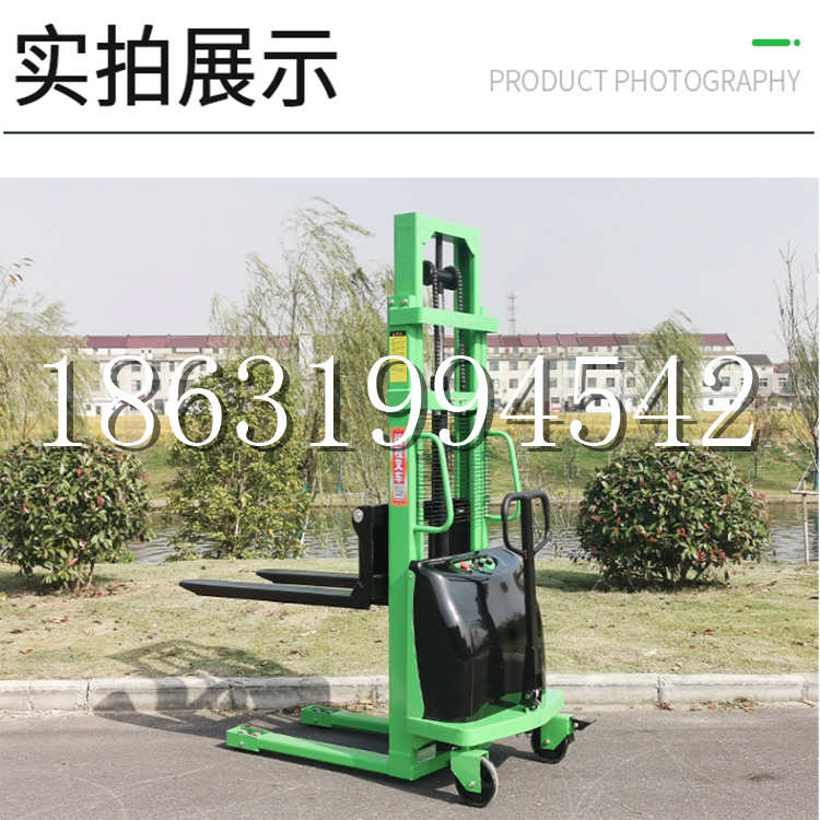 和龙市电动叉车堆高车液压铲车电瓶1吨2吨站驾步行式小型全自动叉车